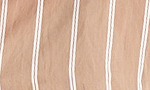 Brave + True Brave+true Alice Oversize Stripe Shirt In Latte Stripe