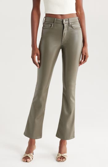 Mother The Insider Flood Faux Leather Pants