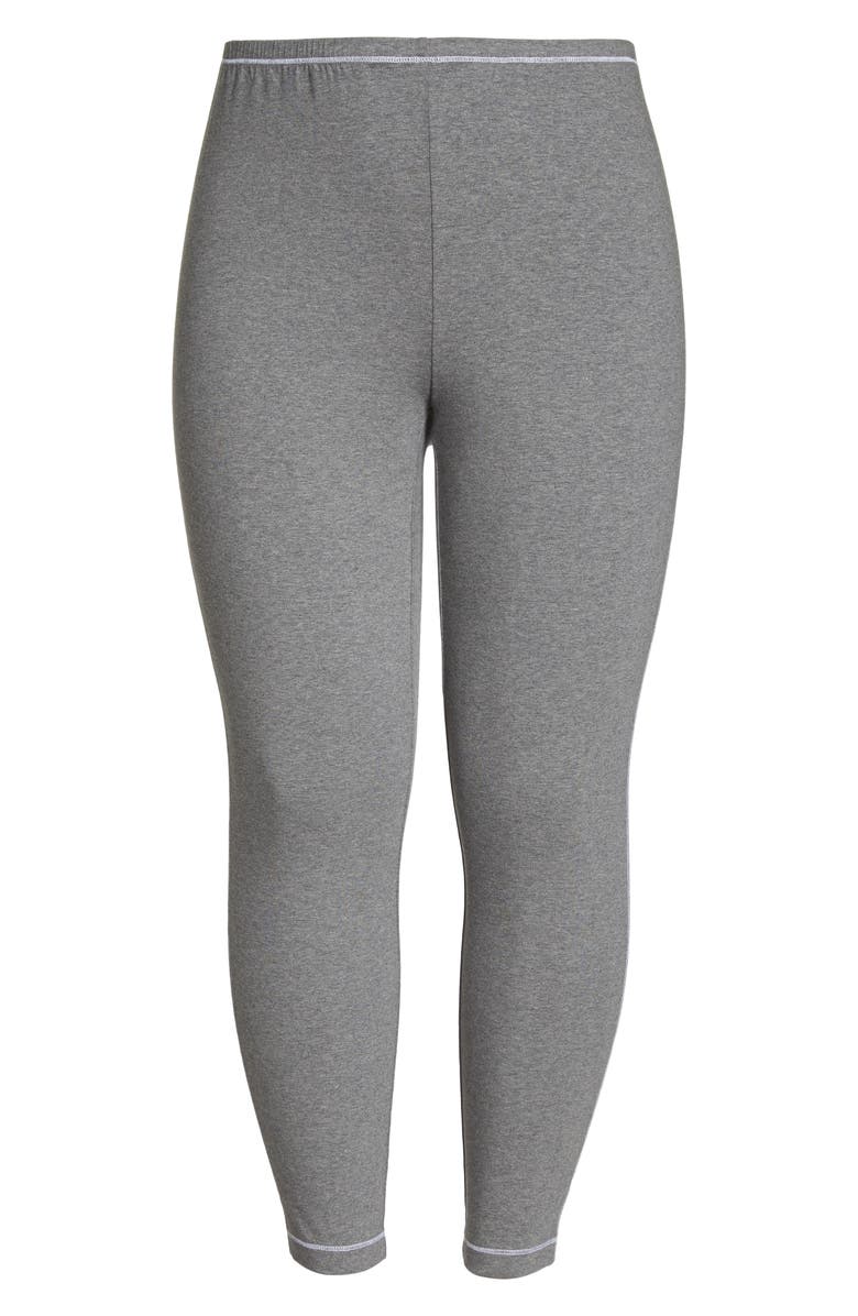 Eileen Fisher Stretch Organic Cotton Leggings, Alternate, color, 