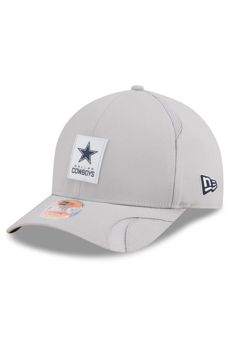 Men's New Era Gray Dallas Cowboys 2025 Sideline  M-Crown 9FORTY Adjustable Hat, Main, color, Gray