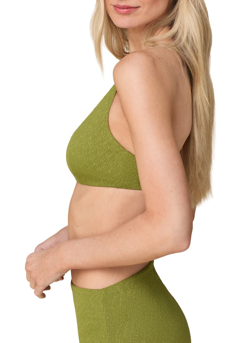 The Essex Metallic Bikini Top, Alternate, color, CACTUS
