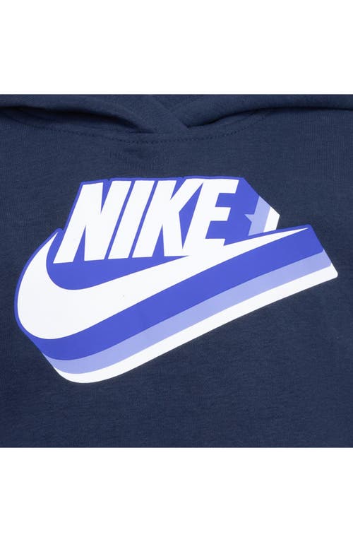 NIKE NIKE KIDS' SWOOSH FUTURA GRAPHIC PRINT HOODIE