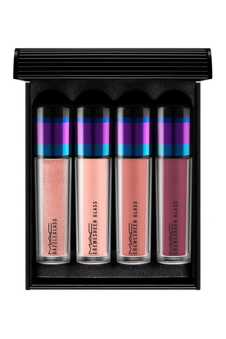 M·A·C 'Irresistibly Charming - Nude' Mini Lip Gloss Set (Limited Edition), Main, color, NUDE