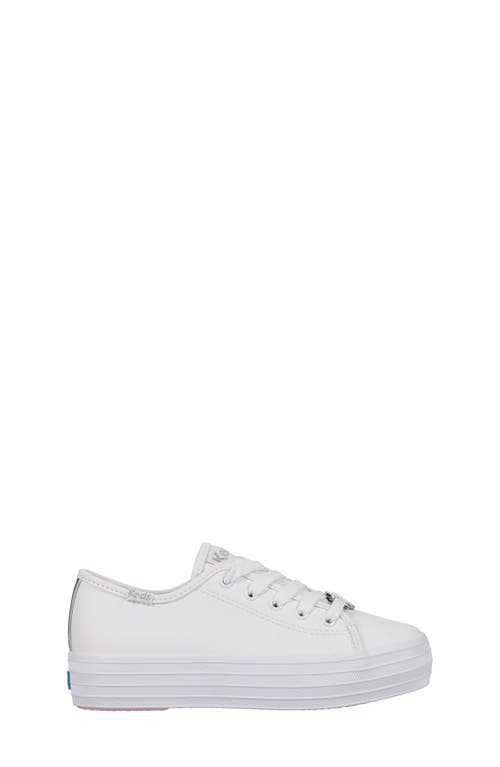 Shop Keds ® Kids' Triple Up Charms Platform Sneaker In White