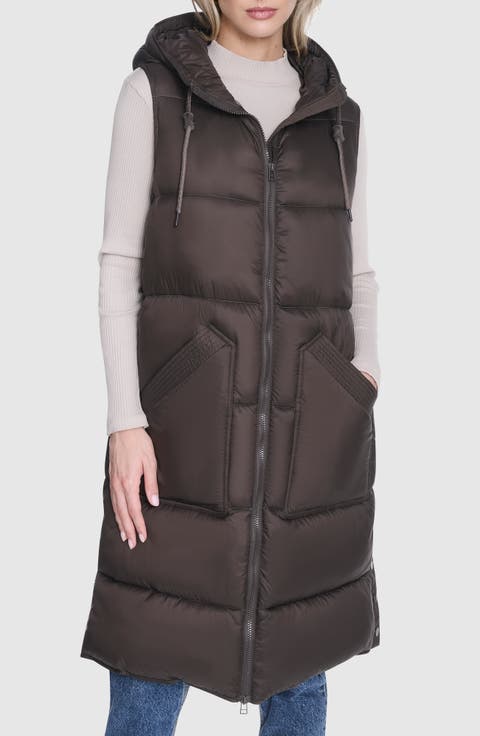 Kerr Hooded Longline Puffer Vest