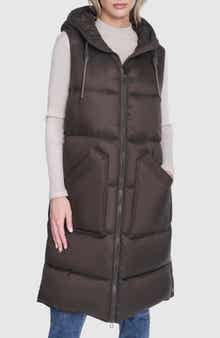 Andrew Marc Kerr Hooded Longline Puffer Vest
