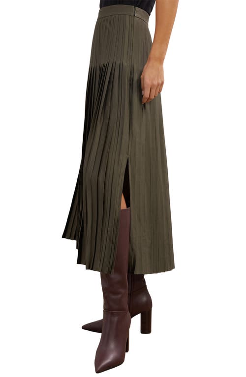 Reiss Savannah High Waist Pleated Skirt In Multi