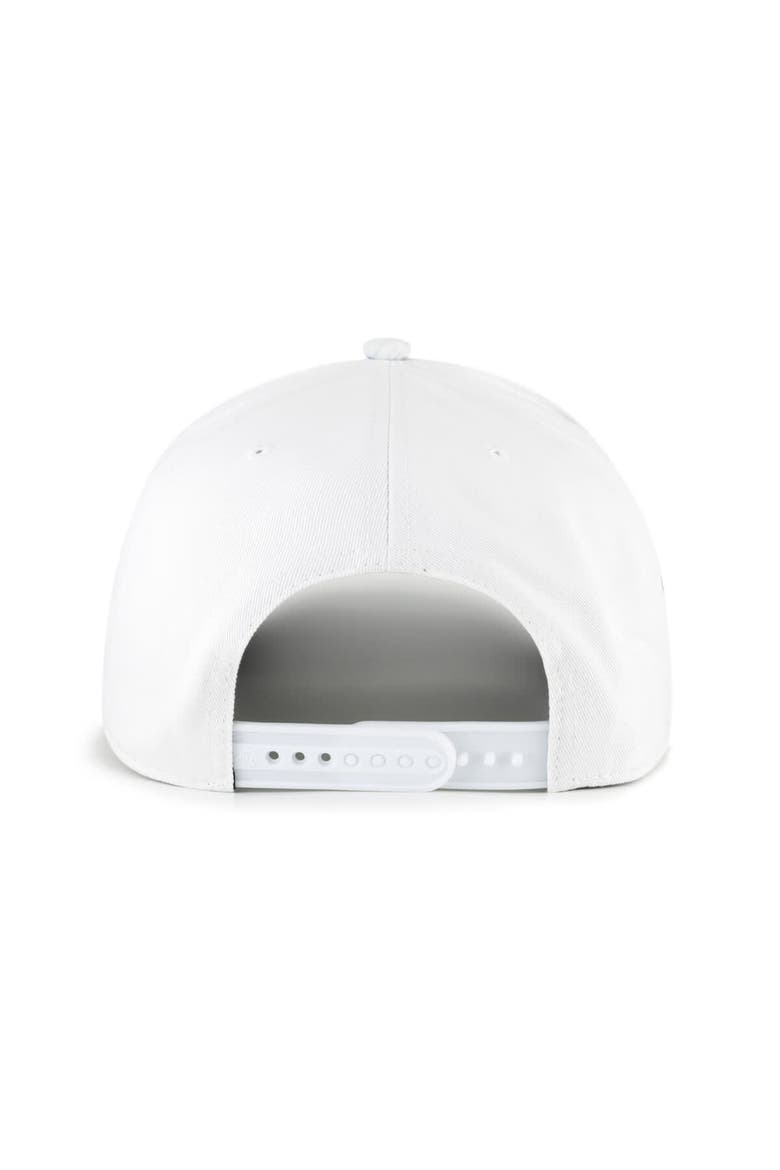 Men's '47 White/Black Las Vegas Raiders Beach Side Hitch Adjustable Hat, Alternate, color, White