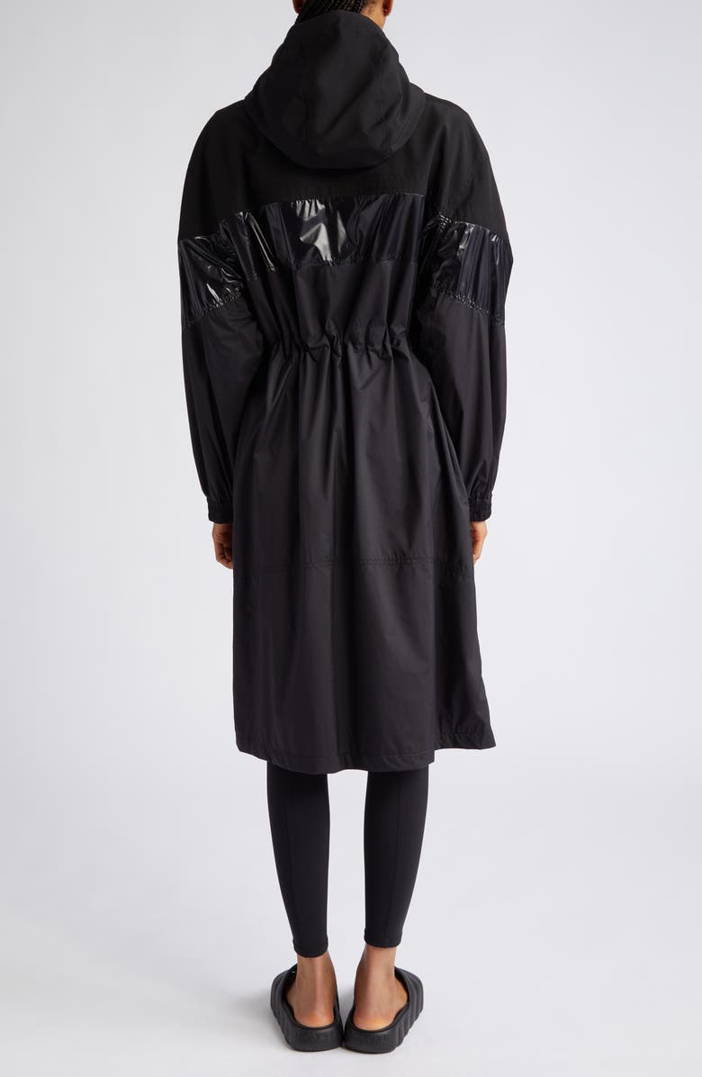 Moncler Elorn Mixed Media Long Coat, Alternate, color,