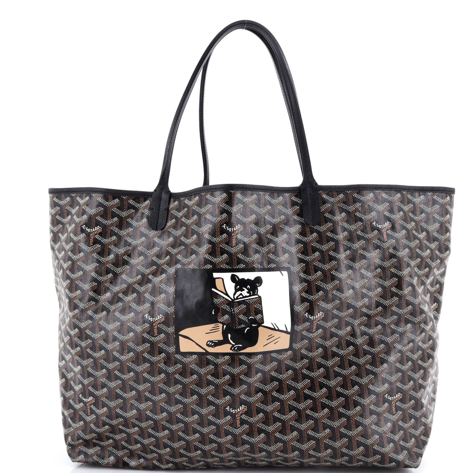 Pre-Owned Goyard Saint Louis Tote Printed Coated Canvas GM, Main, color, 