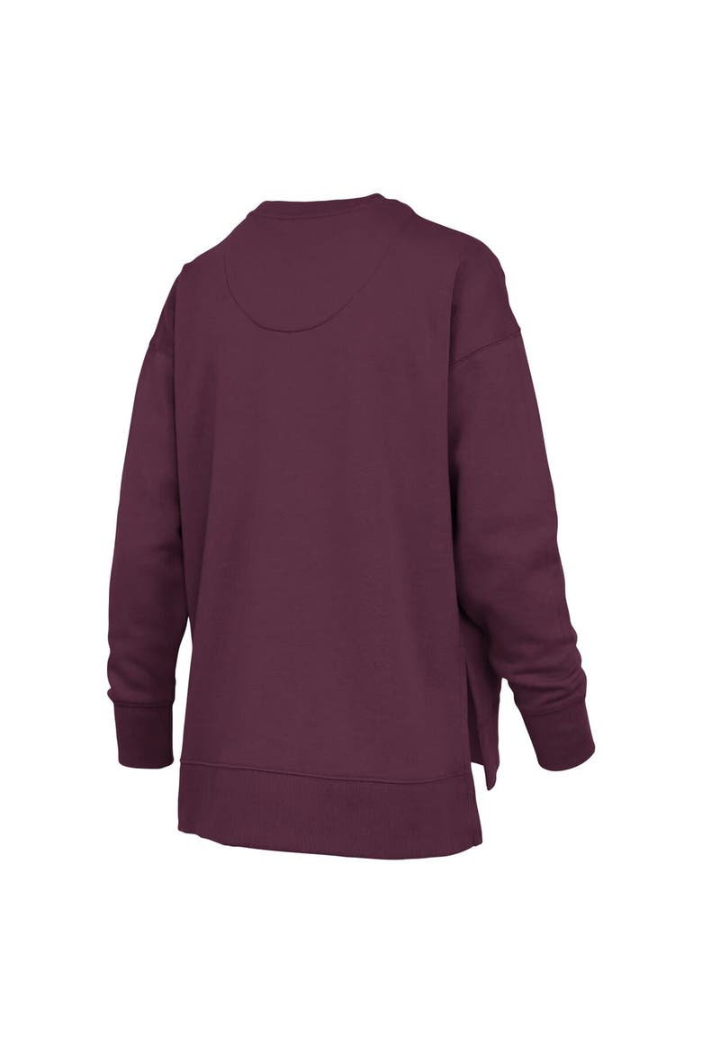 Women's Pressbox Maroon Minnesota Golden Gophers Bonanza Chenille Harper Script Sweatshirt, Alternate, color, Maroon