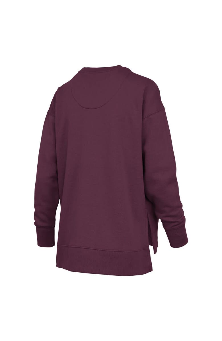 PRESSBOX Women's Pressbox Maroon Minnesota Golden Gophers Bonanza Chenille Harper Script Sweatshirt, Alternate, color, Maroon