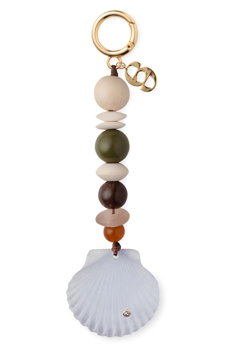 Éliou Tarsila Beaded Bag Charm, Main, color, Beige Multi