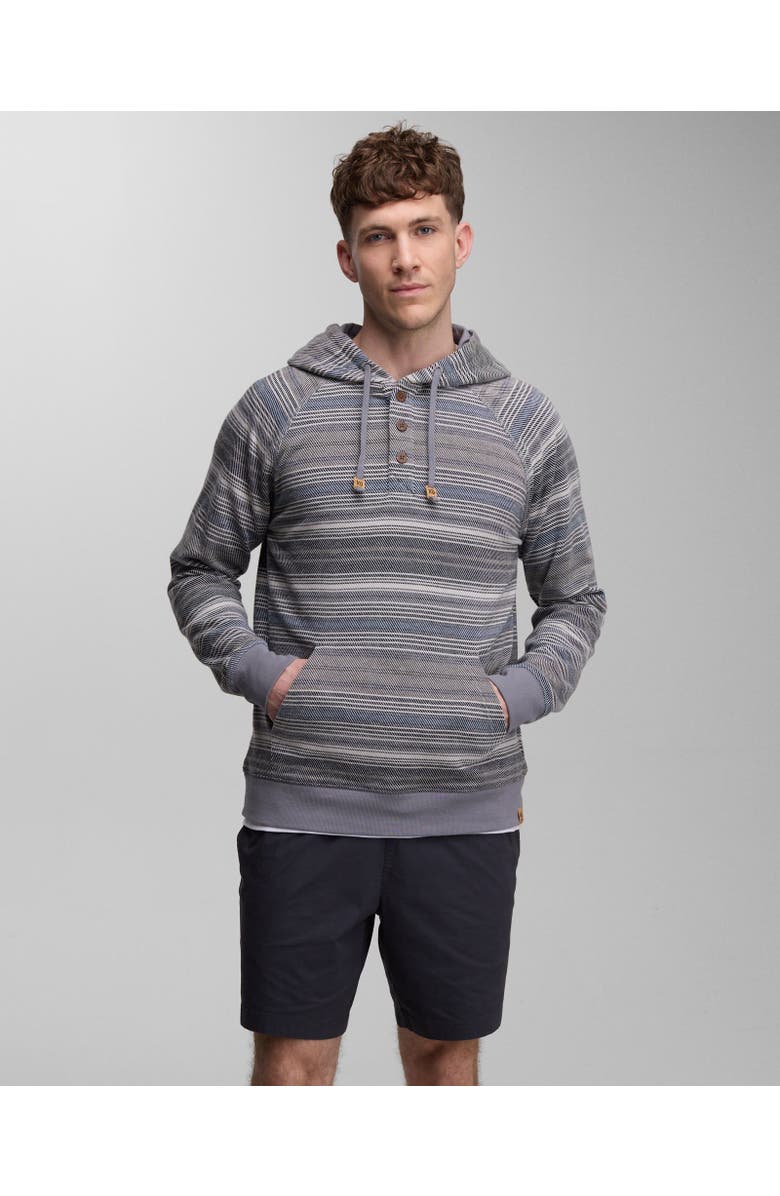 tentree Woodrow Hoodie, Main, color, Meteorite Black Multi Stripe