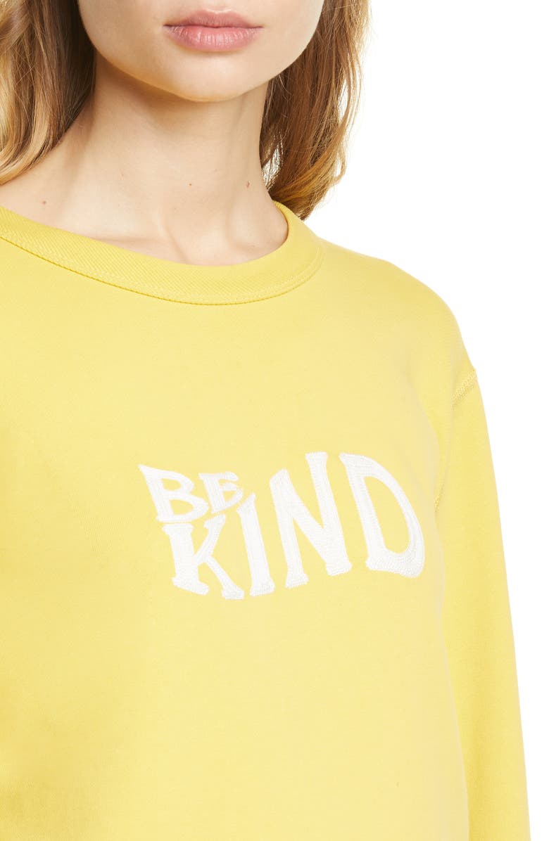 rag & bone Be Kind Embroidered Sweatshirt, Alternate, color, 