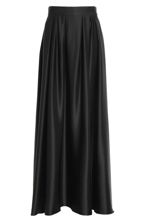 St John St. John Liquid Satin Skirt In Black