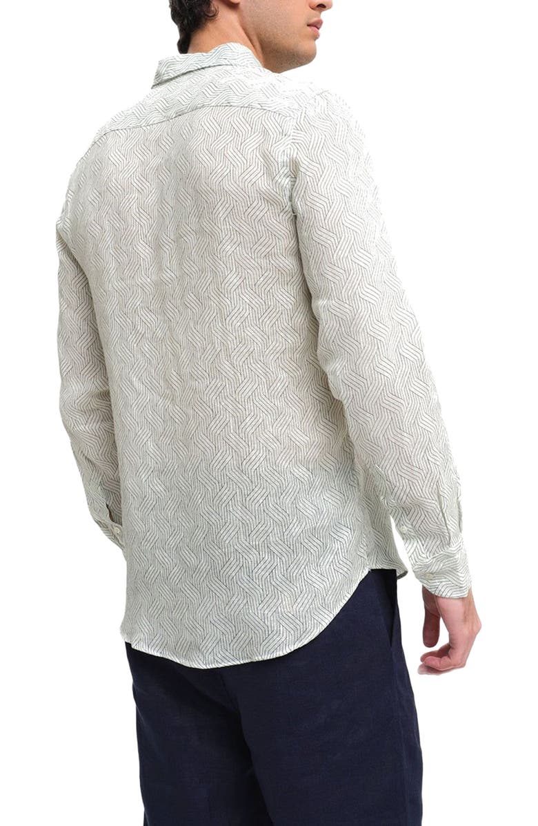 Peninsula Swimwear Lido Linen Shirt, Alternate, color, Multicolor