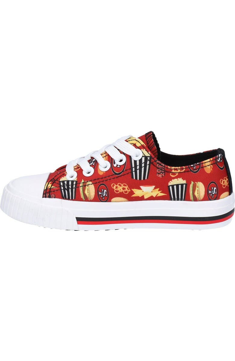 FOCO Youth FOCO San Francisco 49ers Food Print Low Top Canvas Sneakers, Alternate, color,
