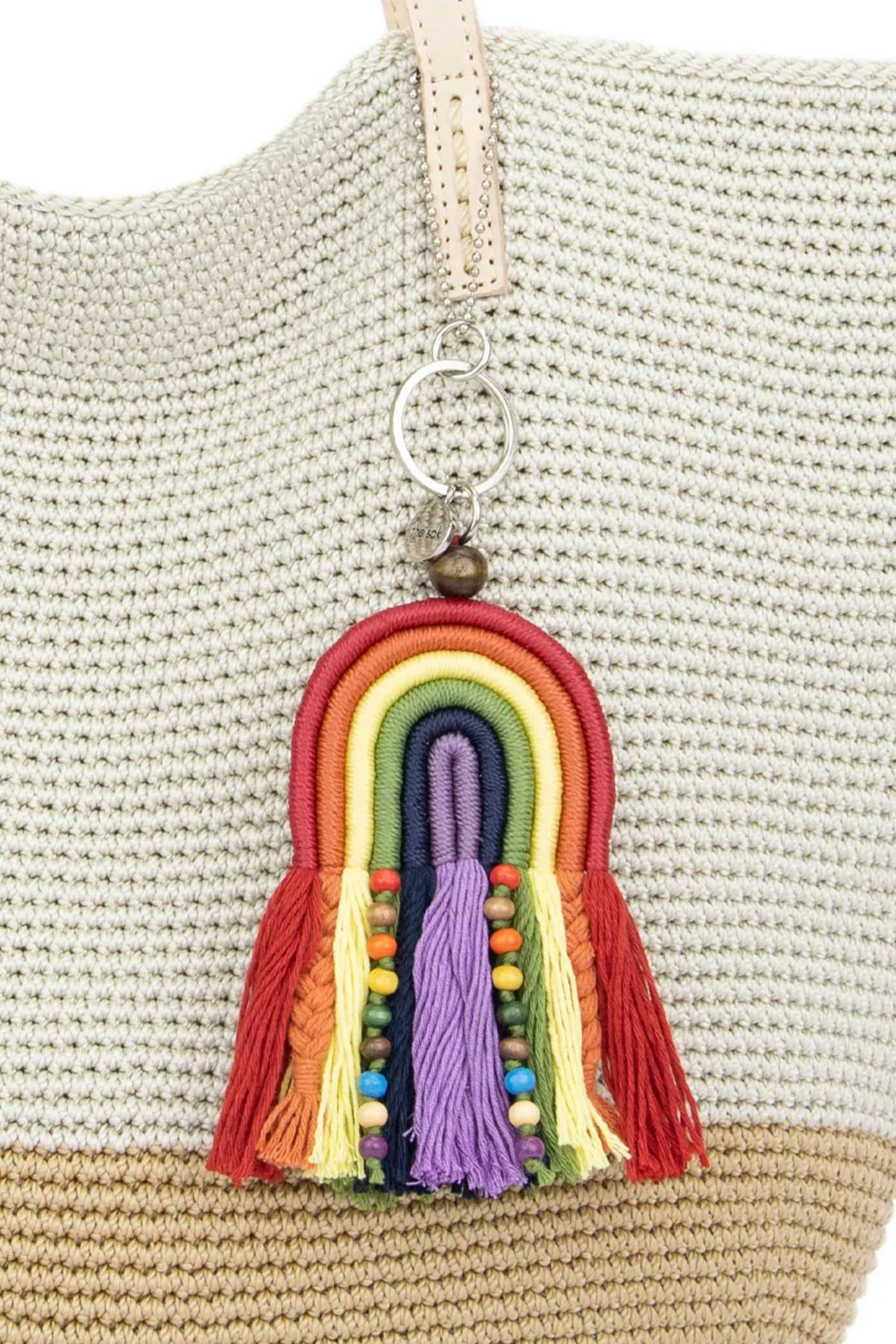 The Sak Yarnicharmz Hand Crochet Dangle - Rainbow, Alternate, color, 