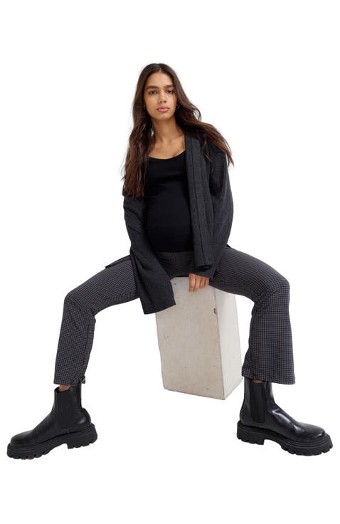 The Maternity Bodyflex Crop Flare Legging