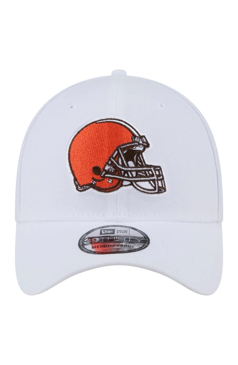 New Era Men's New Era White Cleveland Browns Main 39THIRTY Flex Hat, Alternate, color, White