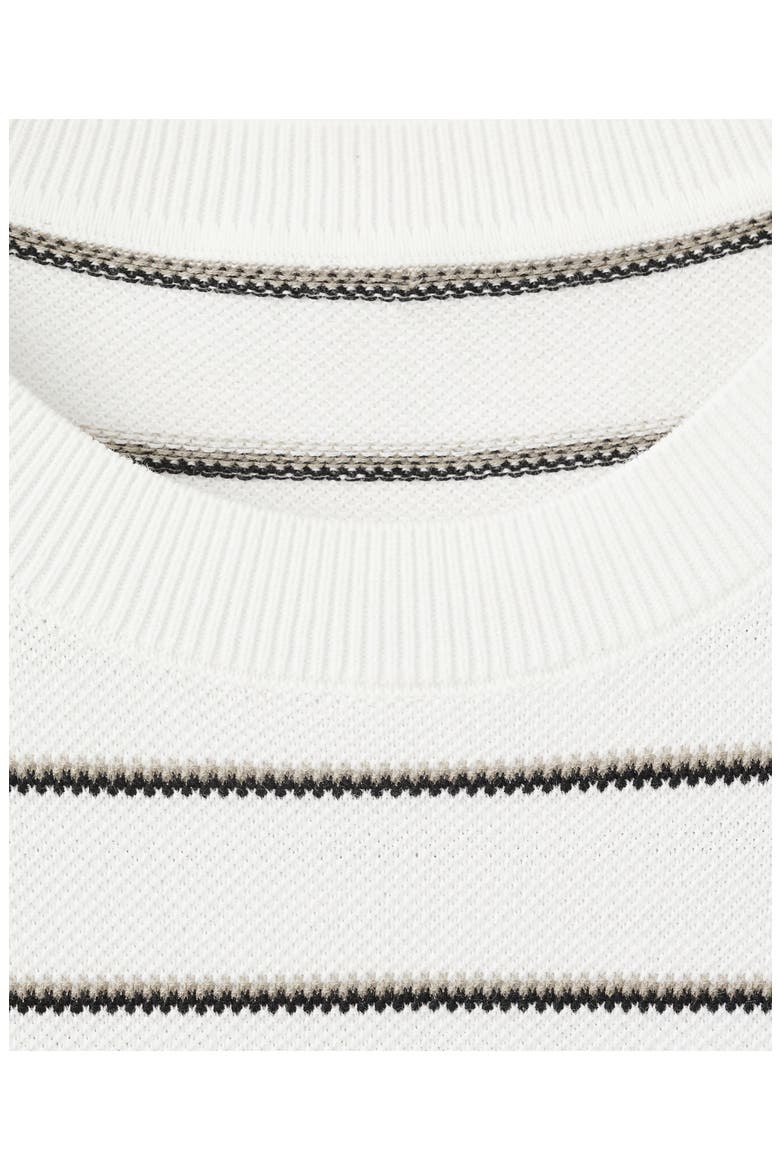 Stripe Cotton Knit Shirt, Alternate, color, OFF WHITE
