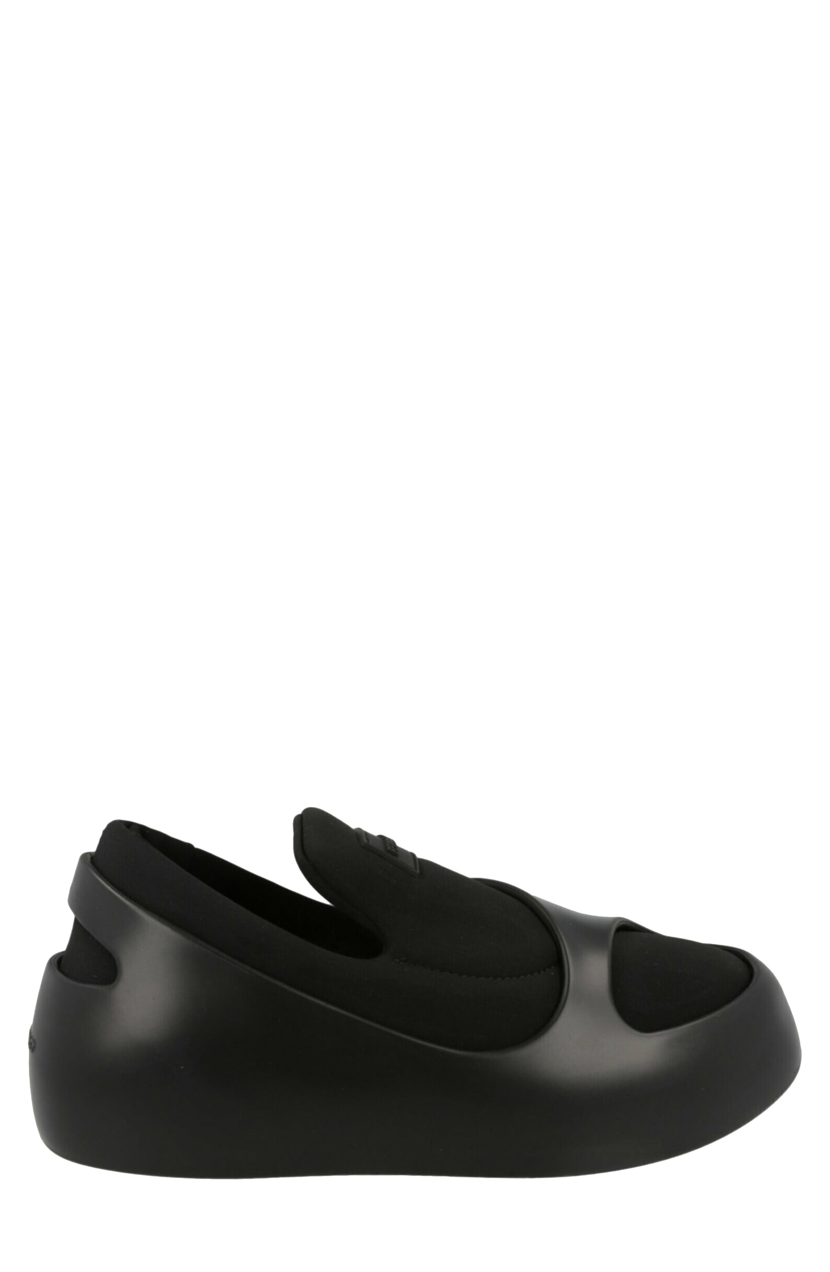 FERRAGAMO Lunar Paneled Slip-On Sneaker, Alternate, color, Black
