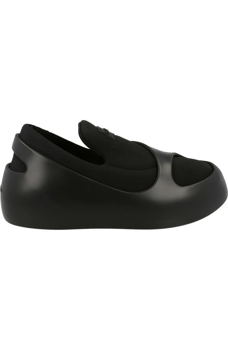 FERRAGAMO Lunar Paneled Slip-On Sneaker, Alternate, color, Black