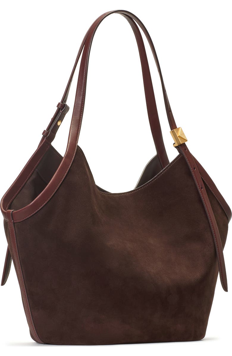 Kate Spade New York deco suede tulip tote, Alternate, color,