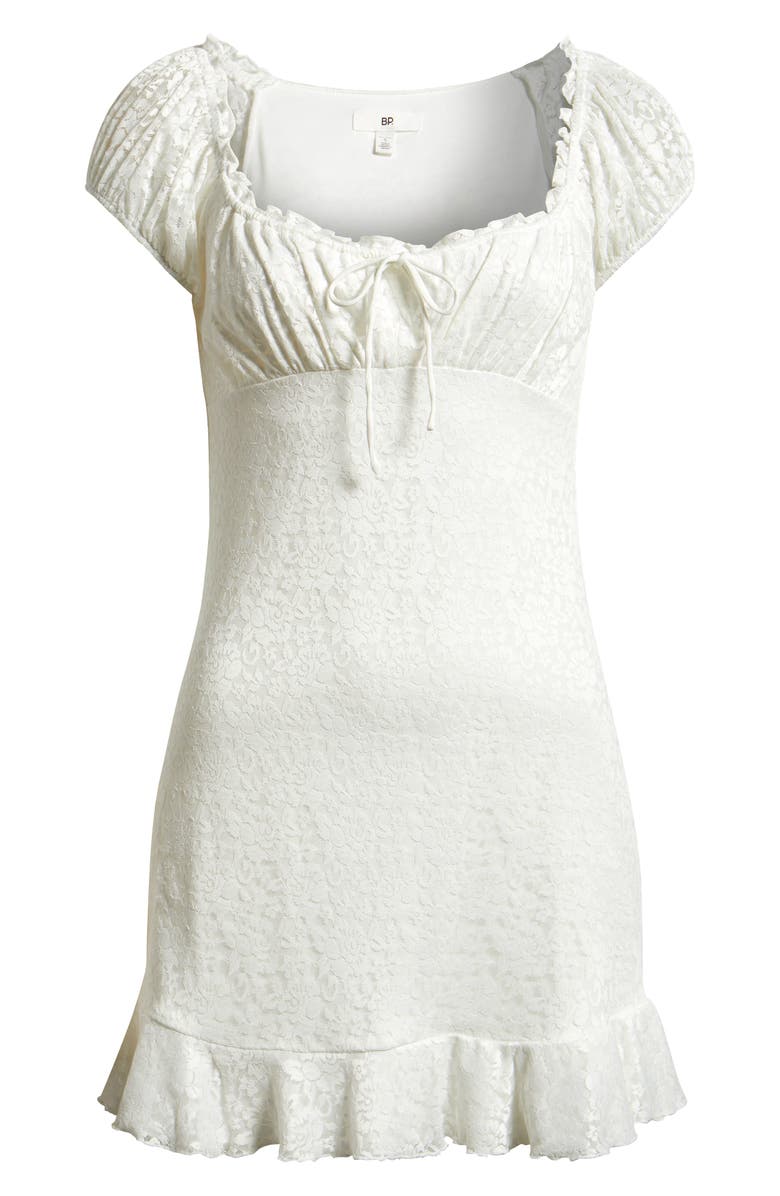 BP. Floral Lace Minidress, Alternate, color, White
