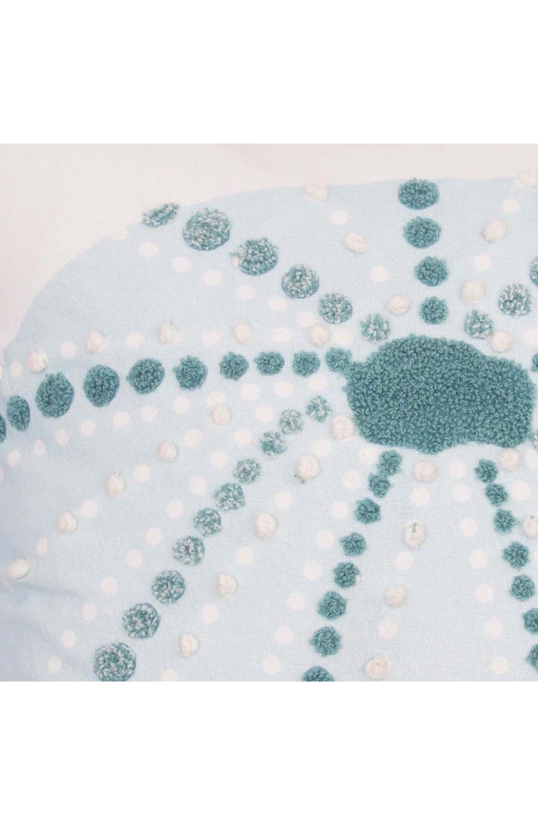 C&F Home Sea Urchin Shores Graphic Print Geometric Embellished Throw Pillow, 18" x 18", Alternate, color, Green