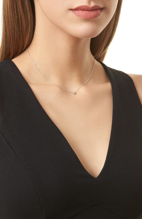 Bony Levy Diamond Pavé Initial Pendant Necklace In 18k White Gold - V