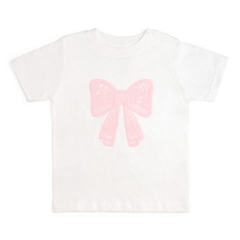 Lace Bow Puff Ink Short Sleeve T-Shirt (Baby, Toddler, Little Kid 
Big Kid)