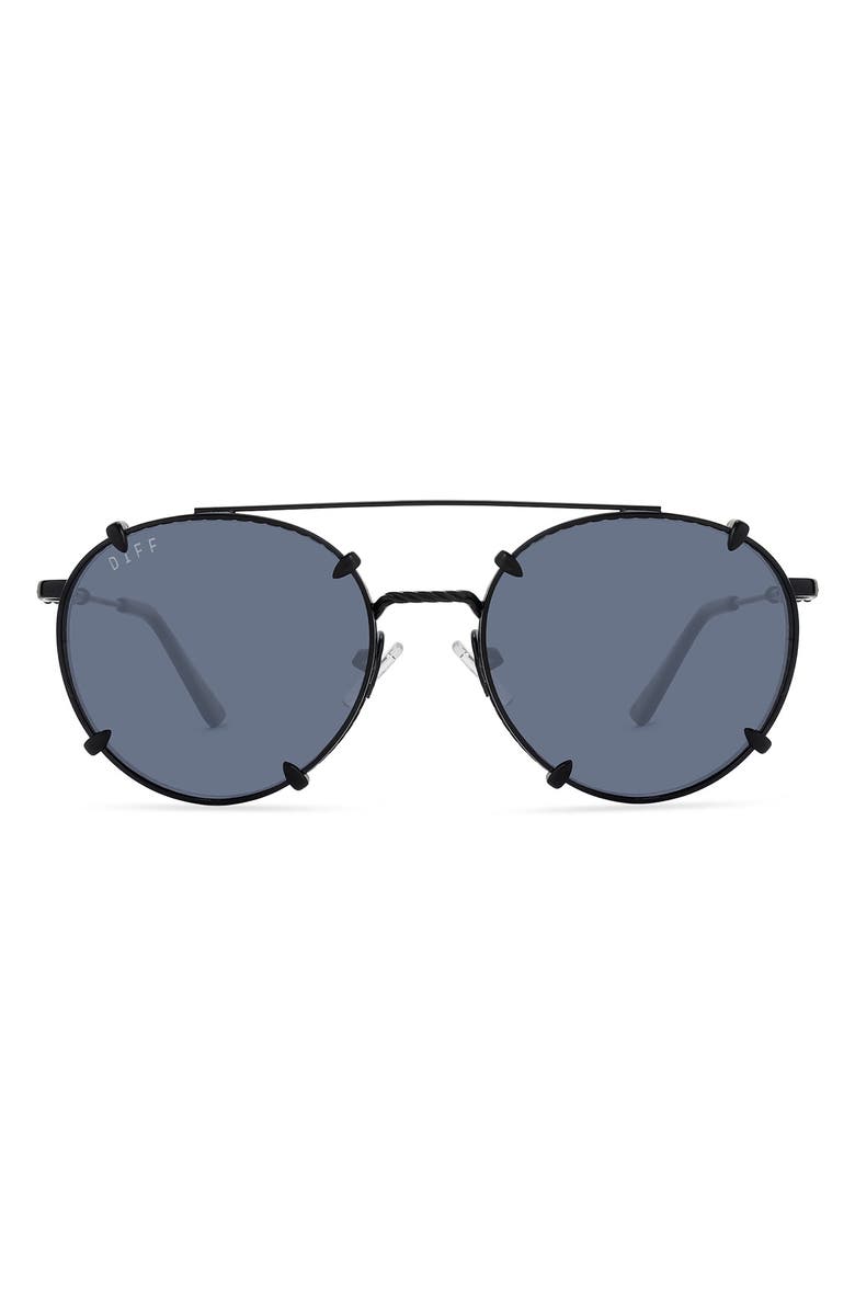 DIFF Ravenclaw 54mm Polarized Aviator Sunglasses, Main, color,