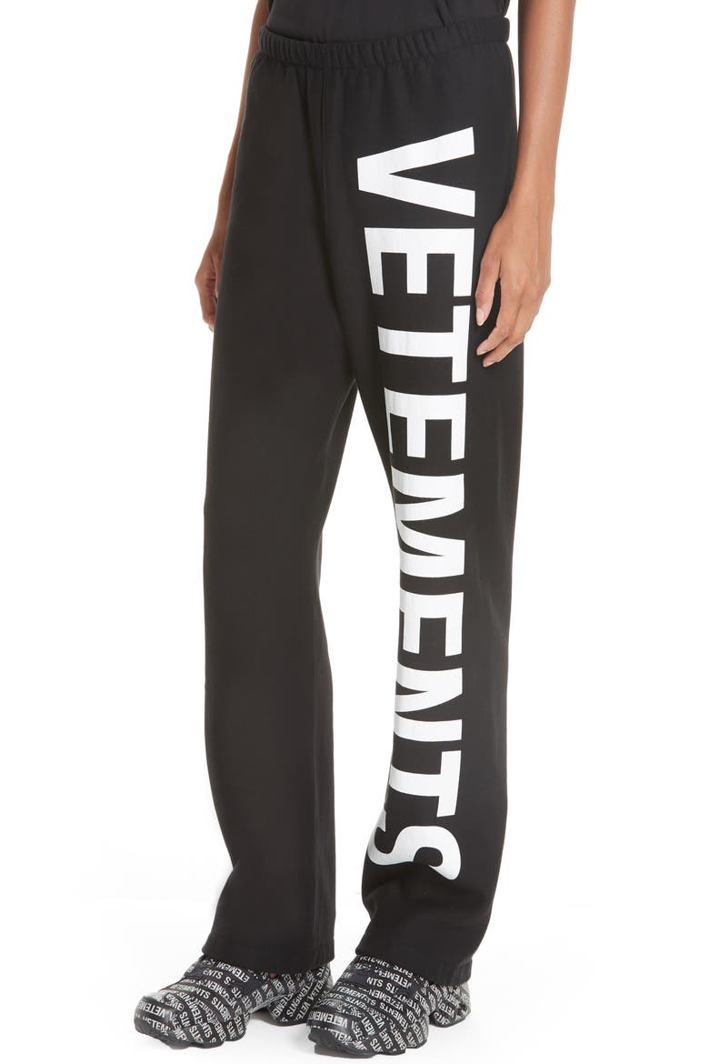 Logo Sweatpants, Alternate, color, BLACK