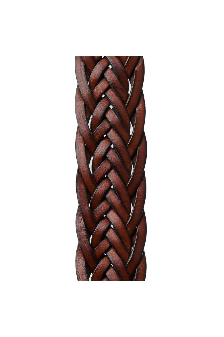 Rocco Men's Woven Belt, Alternate, color, DARK BROWN