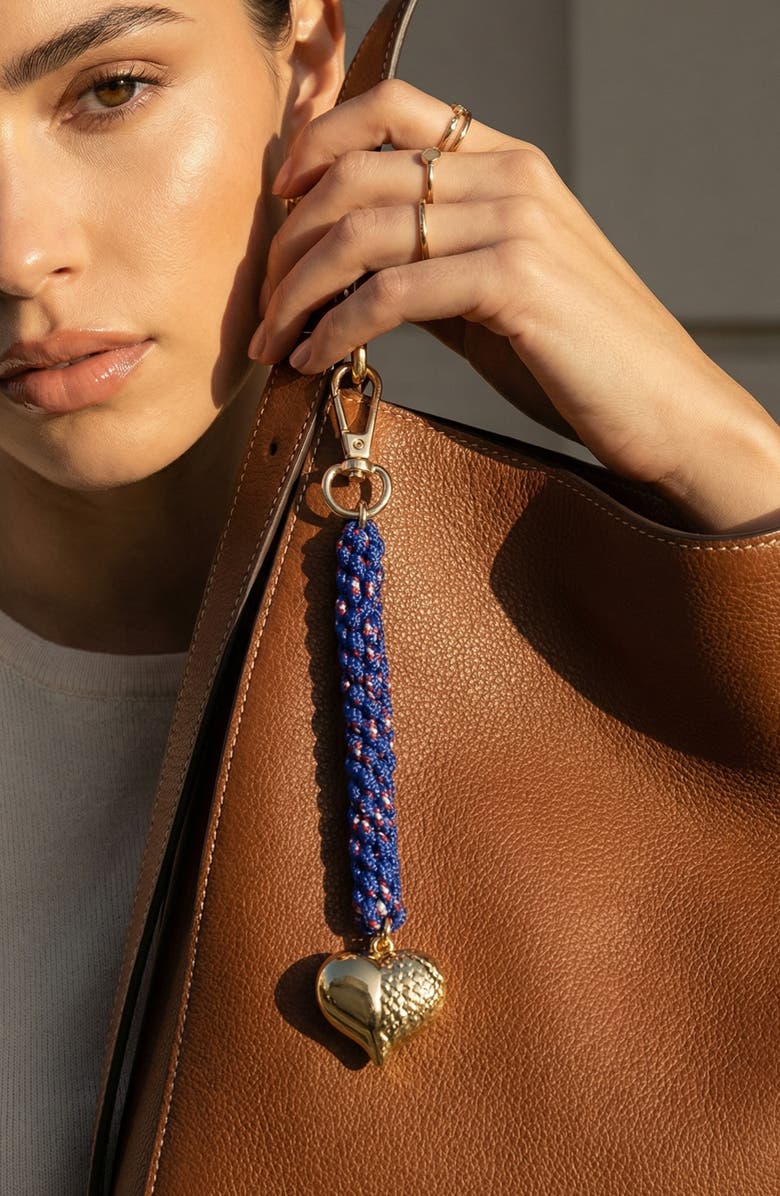 MacRae & Co. Falling Heart Bag Charm, Alternate, color, Blue