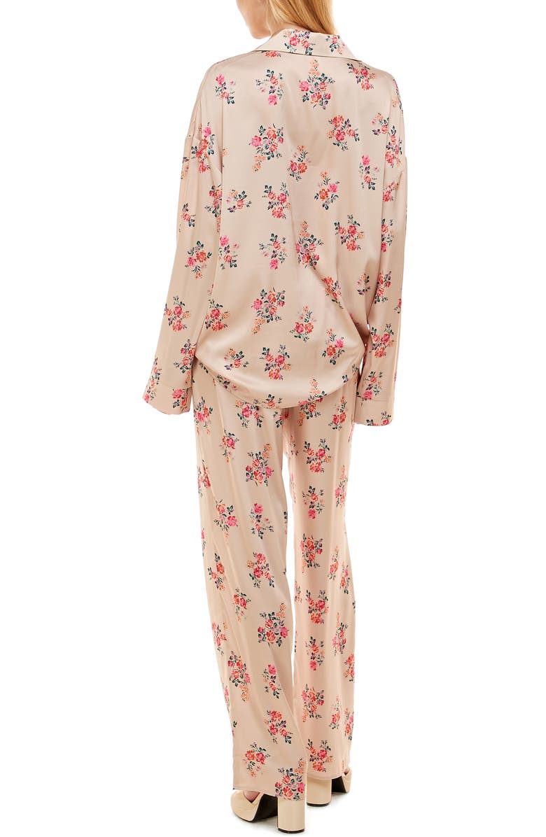 WAYF Women's Scottie Satin Pajama Top, Alternate, color, 