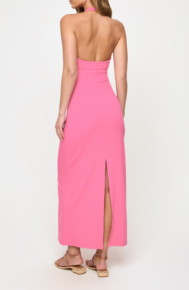 LSPACE La Femme Cover-Up Halter Maxi Dress, Alternate, color, Begonia
