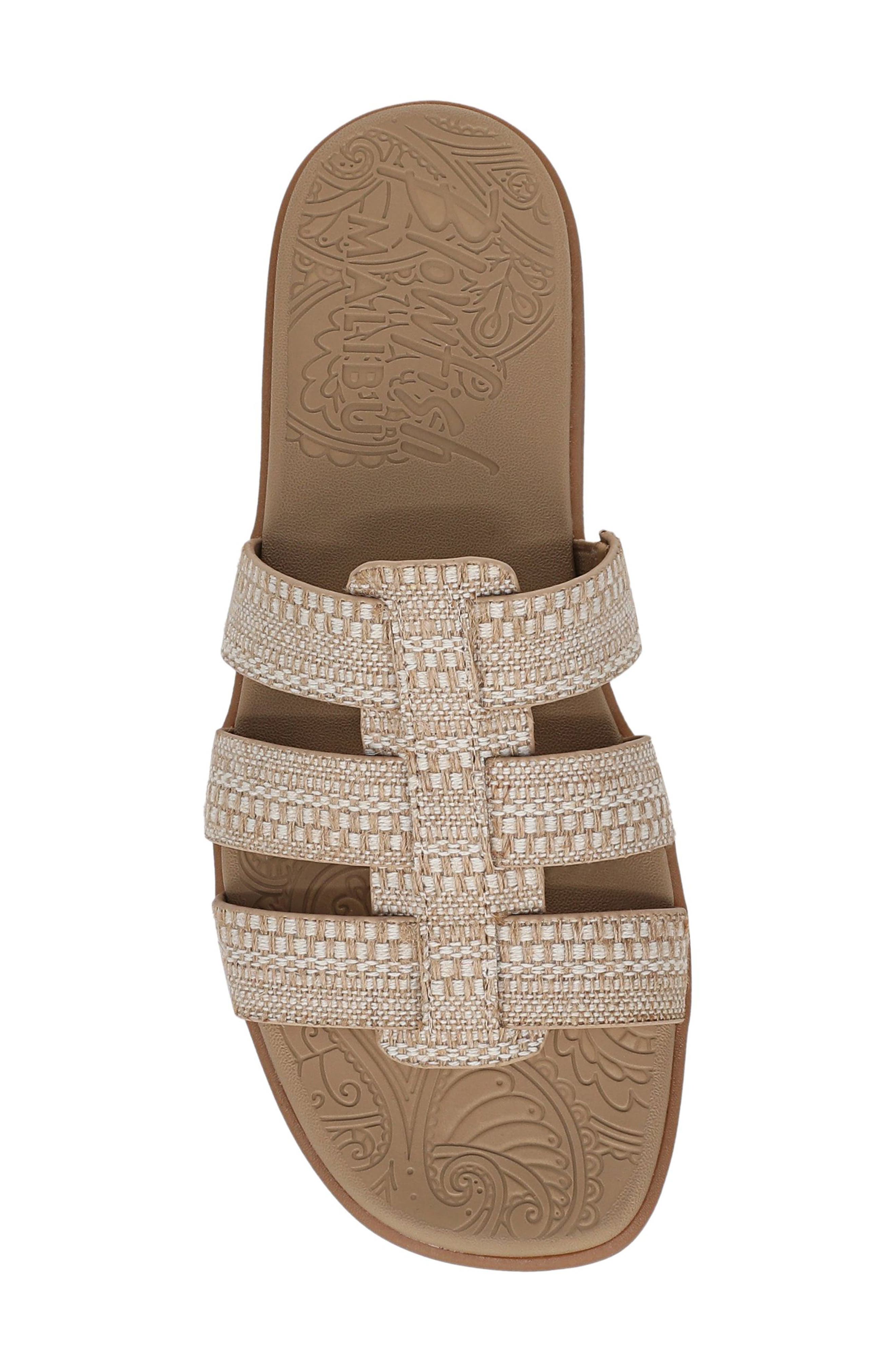 Jellyfish Slide Sandal, Alternate, color, NATURAL RAFFIA