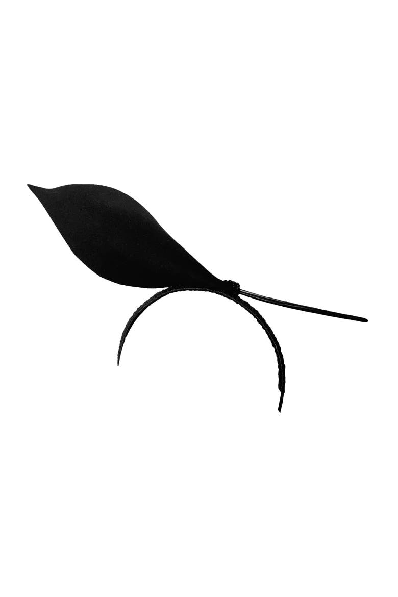 Calla Felt Headband, Alternate, color, Black