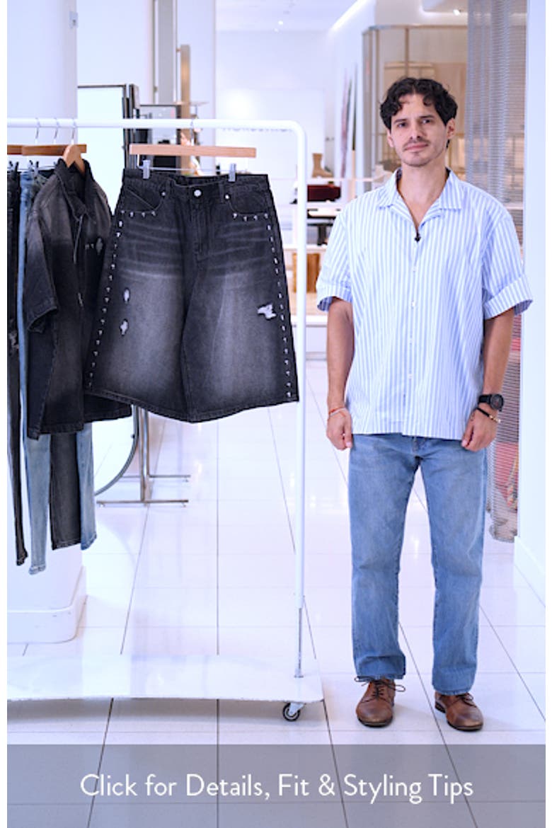 Gustavo Oversize Denim Bermuda Shorts video
