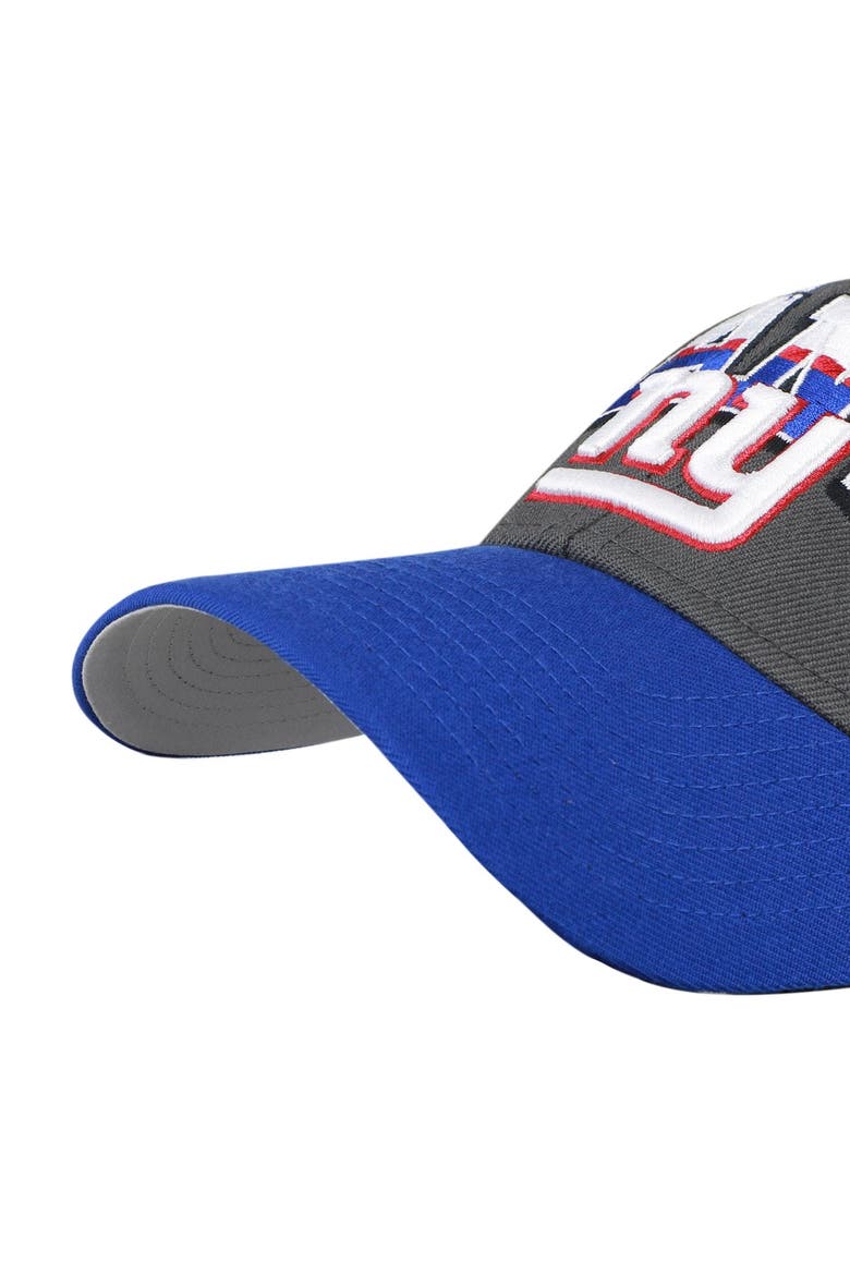 Men's '47 Charcoal New York Giants Split Block MVP Adjustable Hat, Alternate, color, Charcoal