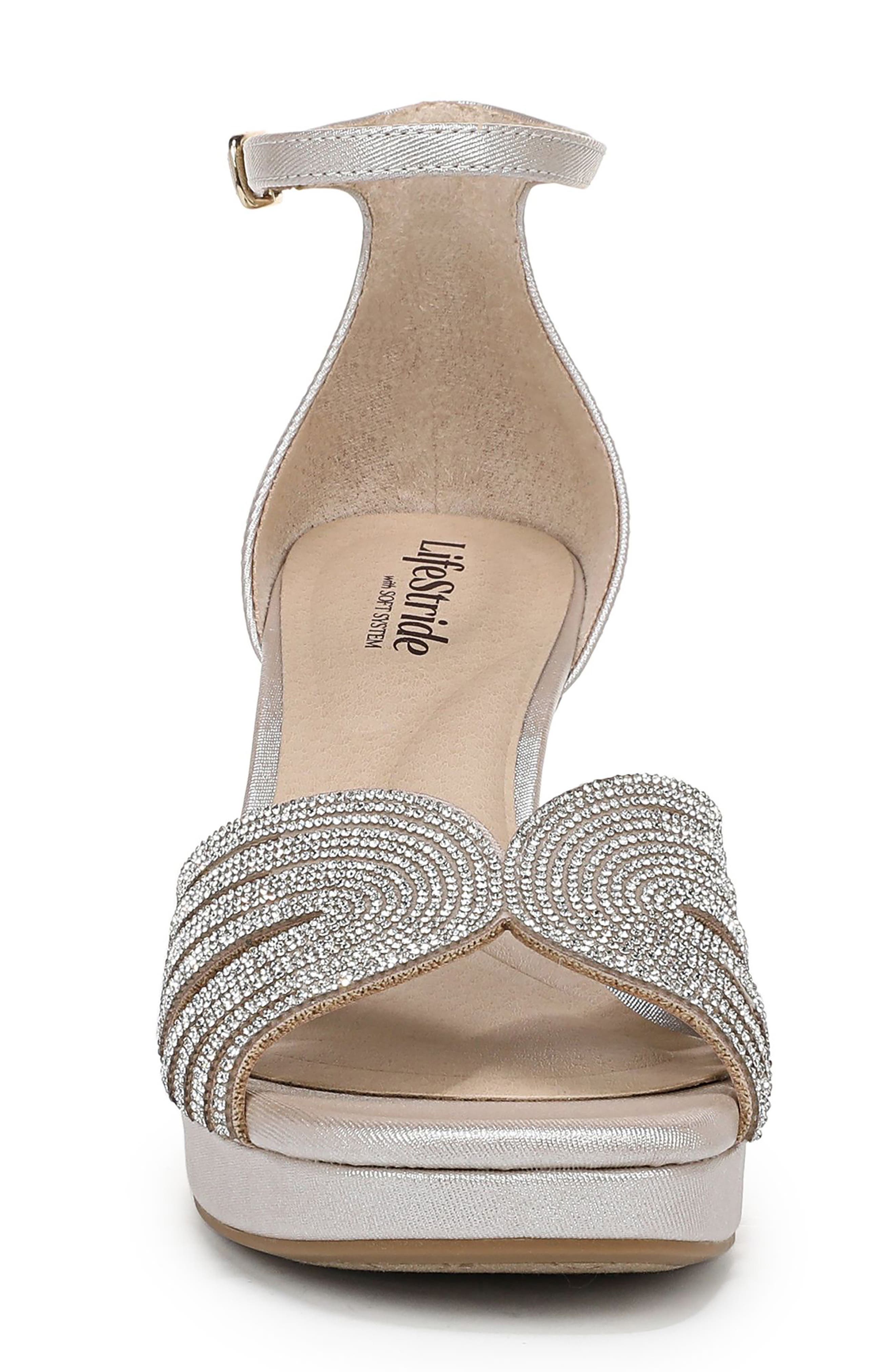 Glamorous Platform Sandal, Alternate, color, CHAMPAGNE