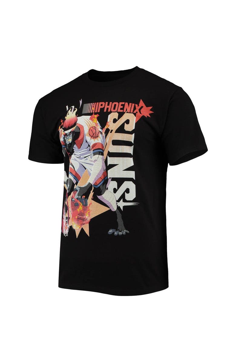 NBA X MCFLYY Men's NBA x McFlyy Black Phoenix Suns Identify Artist Series T-Shirt, Alternate, color, Black
