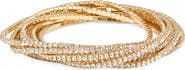Nordstrom Set of 10 Crystal Stretch Bracelets