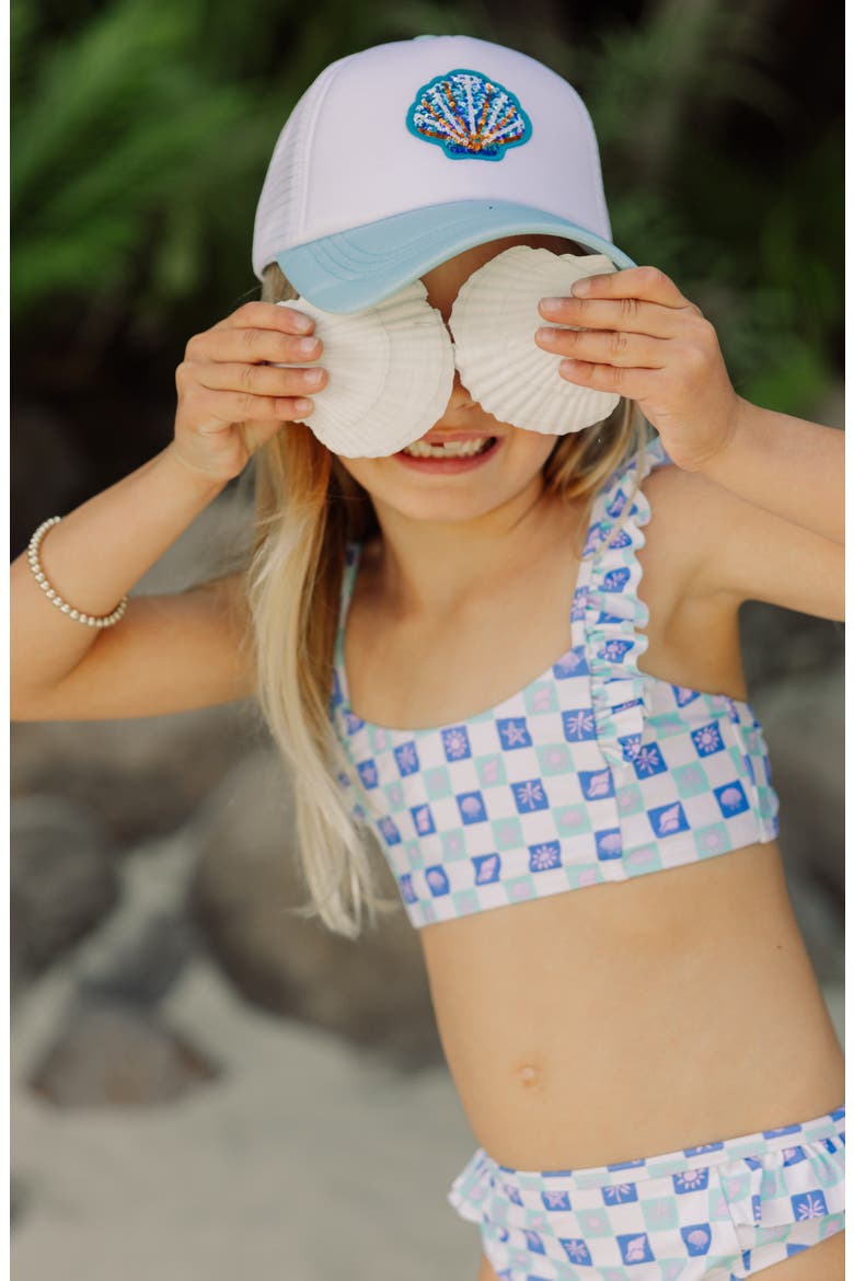 Kids' Happy Daze 50+ Two-Piece Swimsuit, Alternate, color, WHITE
