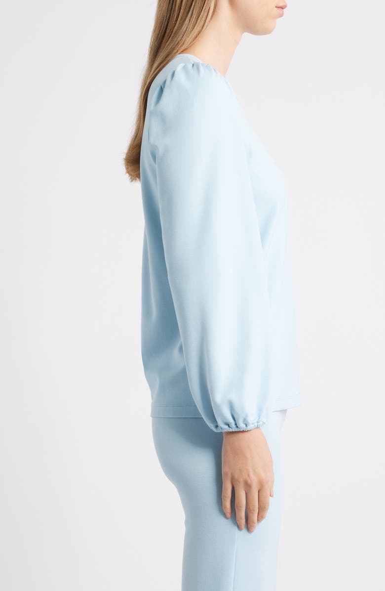 AK ANNE KLEIN Round Neck Top, Alternate, color, 