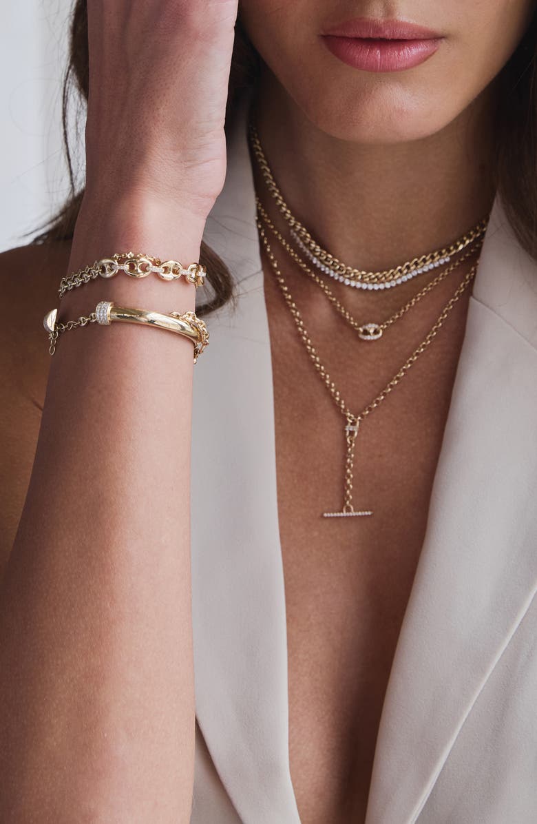 Zoë Chicco Mixed Mariner Chain Bracelet, Alternate, color, 