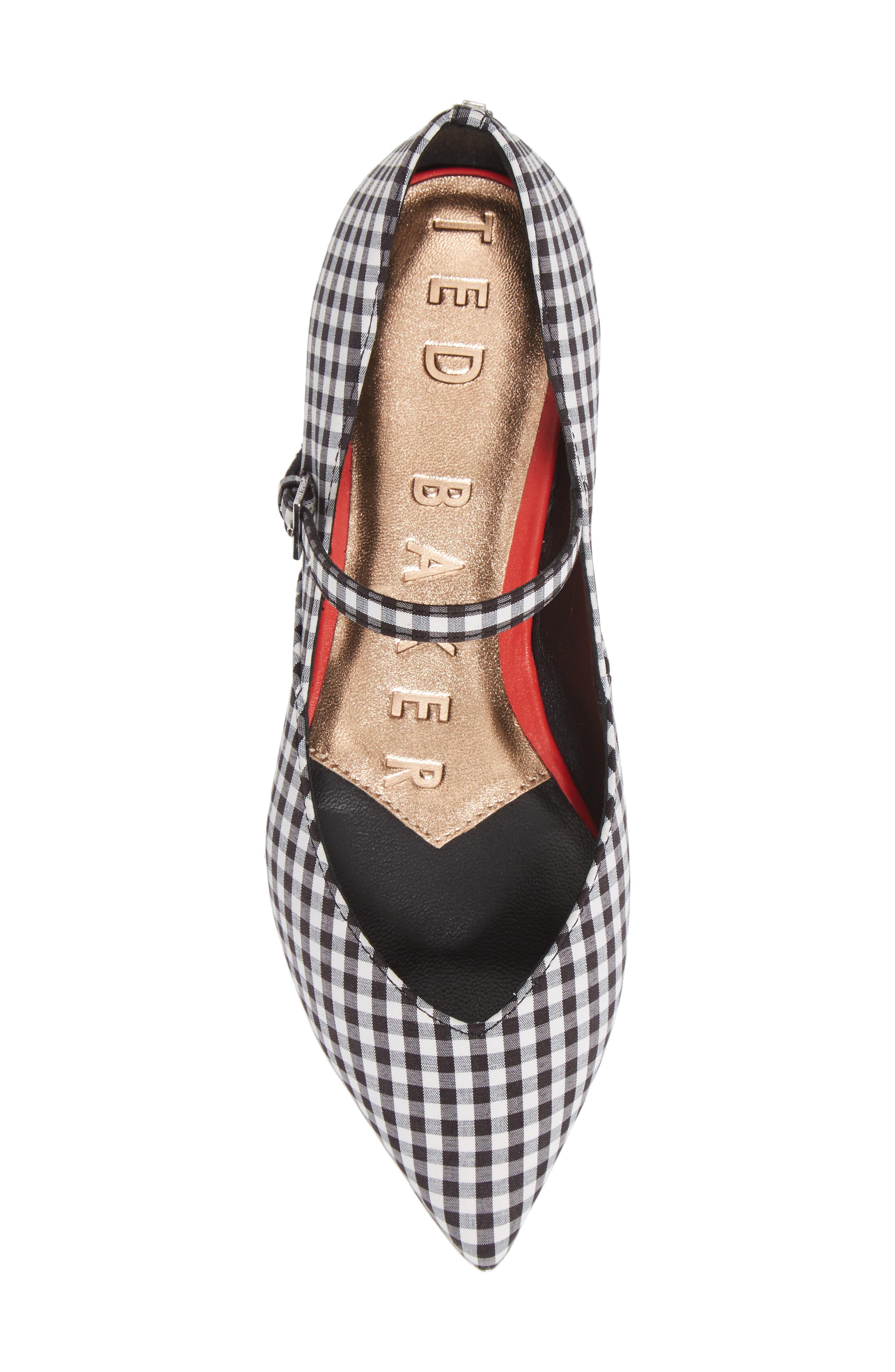 Ted Baker London Hujig Gingham Mary Jane Flat, Alternate, color, 